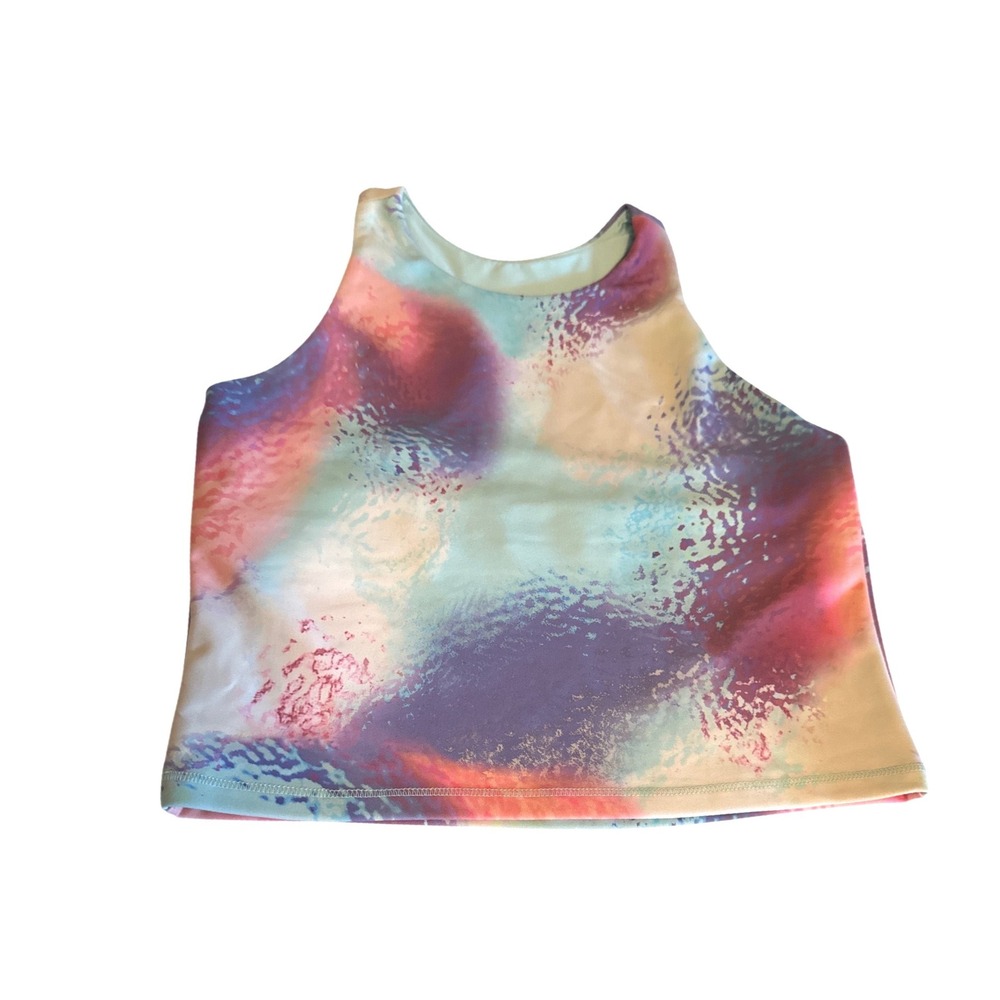 DSG Girls Ice Cave‎ Multi Momentum Shelf Bra Tank Top size L NWT